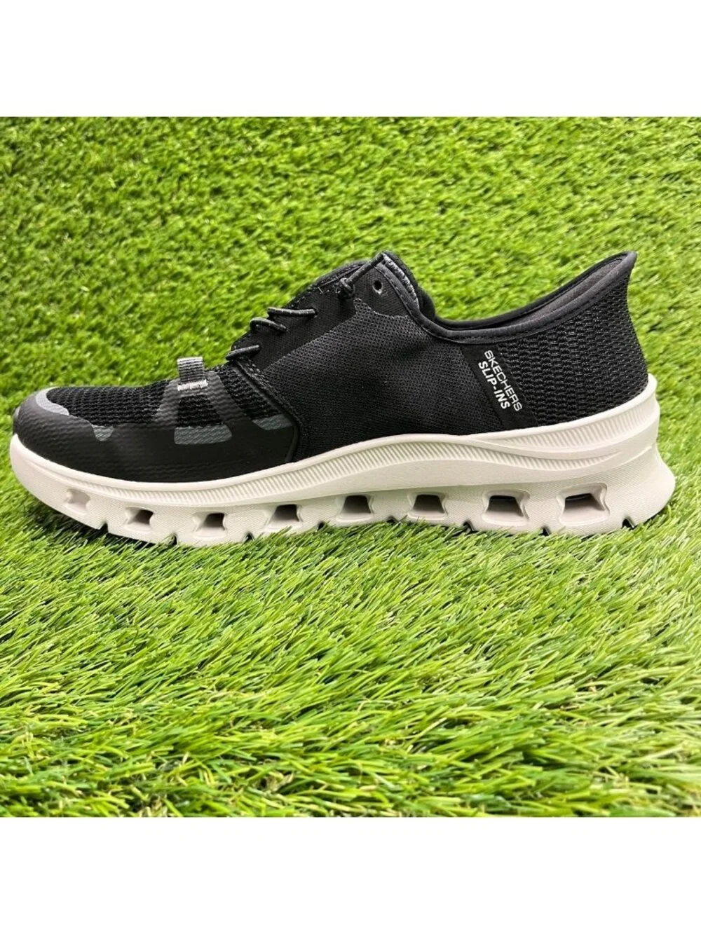 Skechers Glide Step Pro Mens Size 9 Black Athletic Slip On Shoes Sneakers